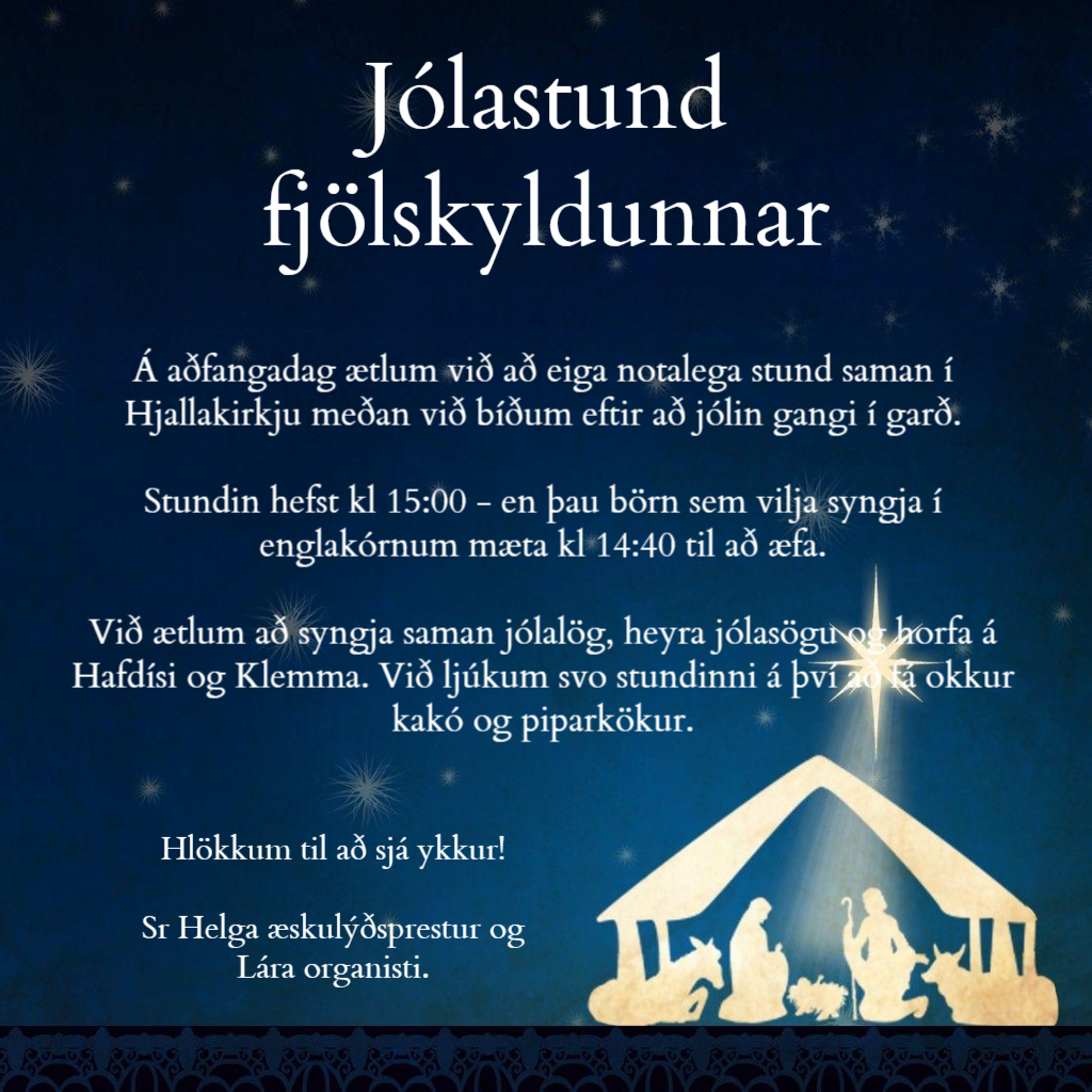 JólastundAuglýsing